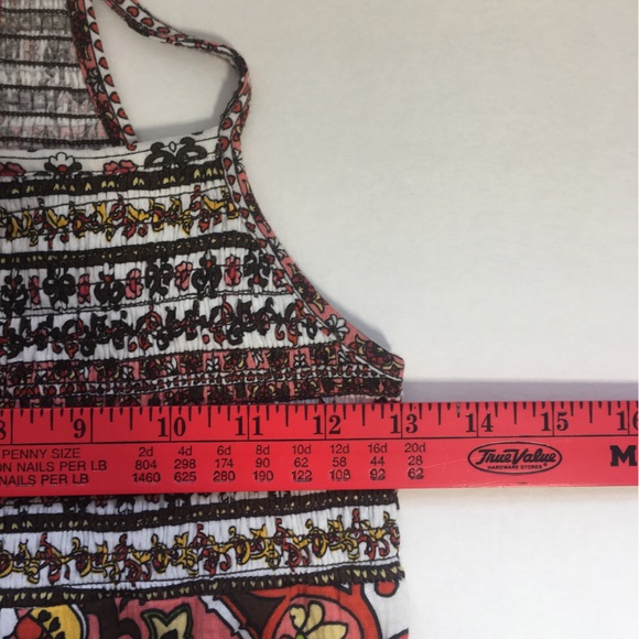 Almost Famous Orange & Brown Mandala Boho Tank, Medium (Juniors) - Picture 9 of 10